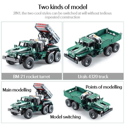 Cada 1369PCS RC Rocket Launcher Truck Car Building Blocks Military Power Funcation MOC Bricks Toys for 5 - LEPIN LEPIN Store