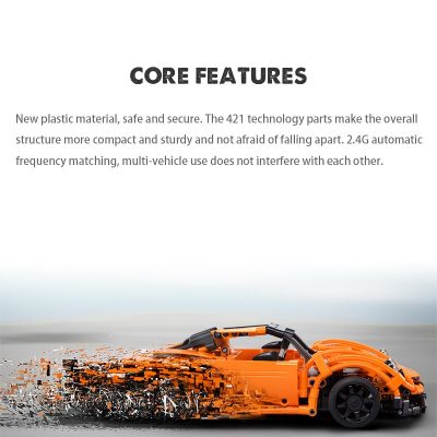 Cada 421PCS RC Super Racing Car DIY Model Building Blocks Car Model Speed Remote Control Vehicle 4 - LEPIN LEPIN Store