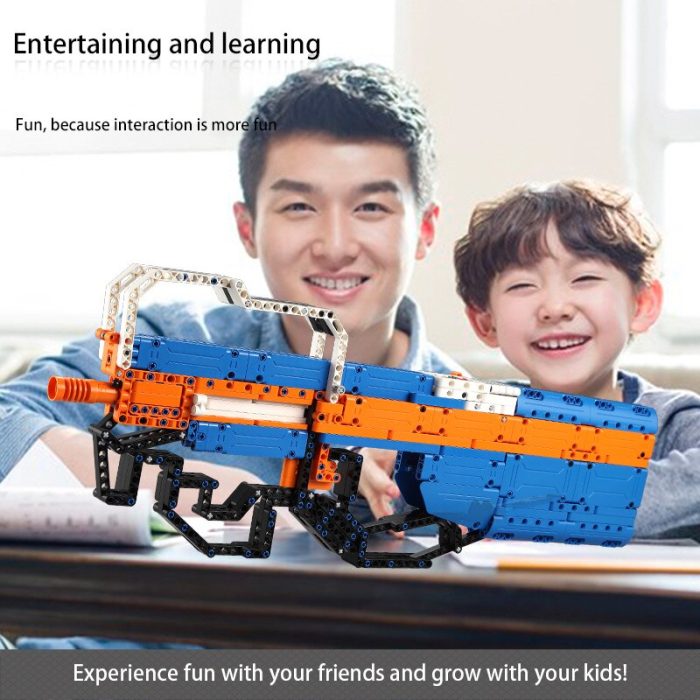 Cada 581PCS Submachine Gun Building Blocks Military Series Can Launch Gun DIY Bricks Toys for Kids 5 - LEPIN LEPIN Store