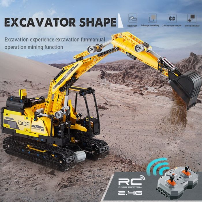 Cada 930PCS RC Robot Megalithic Intelligent Building Blocks City Remote Control Excavator Bricks Toys for Kids 1 - LEPIN LEPIN Store