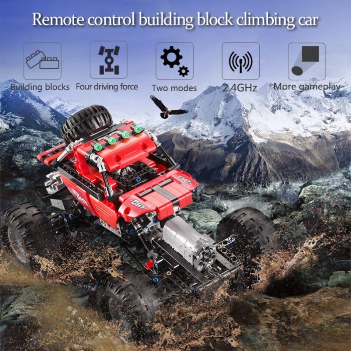 Cada City 489PCS 2 4Ghz All Terrain Off Road Climbing Trucks RC Racing Car Building Blocks 1 - LEPIN LEPIN Store