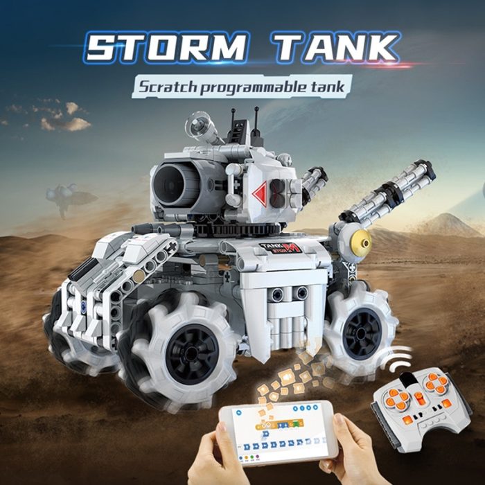 Cada City Military APP Remote Control Electric Tank Building Blocks MOC Off road RC Racing Car 1 - LEPIN LEPIN Store