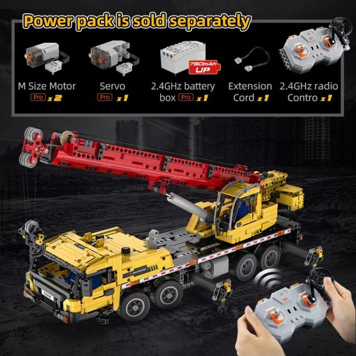 Cada City Remote Control Engineering Vehicle Truck Crane Building Blocks MOC RC Car Bricks DIY Toys 1 - LEPIN LEPIN Store