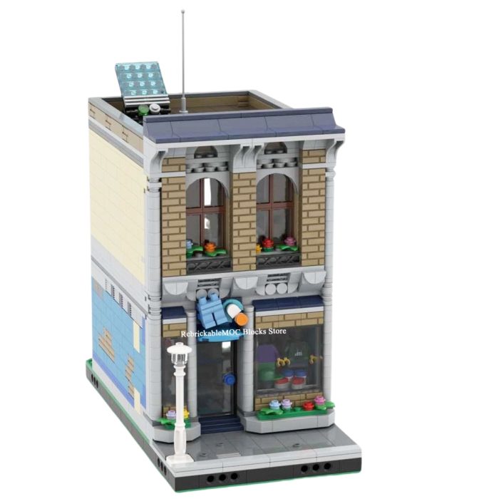 Custom MOC 1492PCS Hot Selling Street View Moc Modular Building Clothes Store and Apartment DIY ChildrenToy 1 - LEPIN LEPIN Store