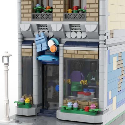 Custom MOC 1492PCS Hot Selling Street View Moc Modular Building Clothes Store and Apartment DIY ChildrenToy 2 - LEPIN LEPIN Store