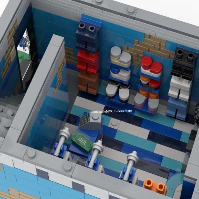 Custom MOC 1492PCS Hot Selling Street View Moc Modular Building Clothes Store and Apartment DIY ChildrenToy 4 - LEPIN LEPIN Store