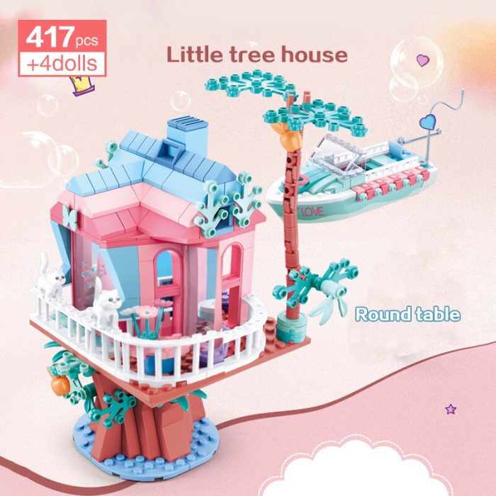 Friends Pink House City Bus Race Car Building Block Princess Prince Wedding Sets Romantic Amusement Park 5 - LEPIN LEPIN Store