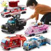 HUIQIBAO 1000PCS Traffic Car Model Building Blocks City Automobile Bus Ambulance Bricks Construction Toy For Children - LEPIN LEPIN Store