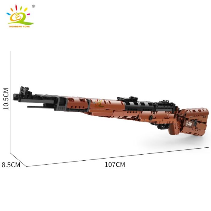 HUIQIBAO 1025 PCS PUBGS 98K Sniper Rifle Tech Model Building Blocks Set Assembly Bricks City DIY 2 - LEPIN LEPIN Store