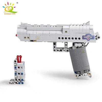 HUIQIBAO 307PCS Desert Eagle Tech Model Building Blocks Set Military Weapon Bricks City DIY Game Gun - LEPIN LEPIN Store