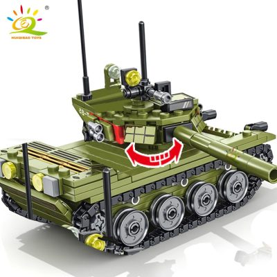 HUIQIBAO 324pcs Military 85 Main Battle Tank Building Blocks WW2 Army Soldier Figures Bricks Educational Toys 3 - LEPIN LEPIN Store