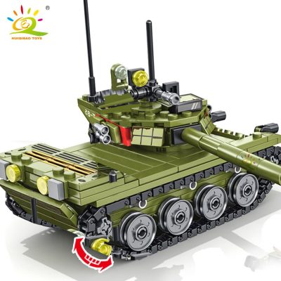 HUIQIBAO 324pcs Military 85 Main Battle Tank Building Blocks WW2 Army Soldier Figures Bricks Educational Toys 4 - LEPIN LEPIN Store