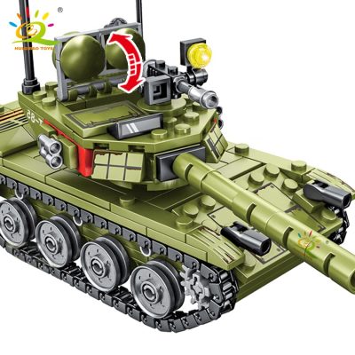 HUIQIBAO 324pcs Military 85 Main Battle Tank Building Blocks WW2 Army Soldier Figures Bricks Educational Toys 5 - LEPIN LEPIN Store