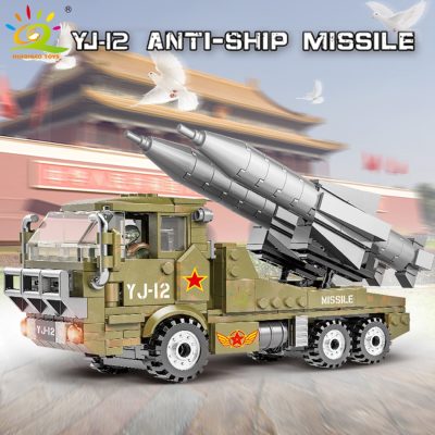 HUIQIBAO 375PCS Military WW2 Army Missile Vehicle Model Building Blocks Soldier Figures Weapon Truck Bricks Toys 5 - LEPIN LEPIN Store