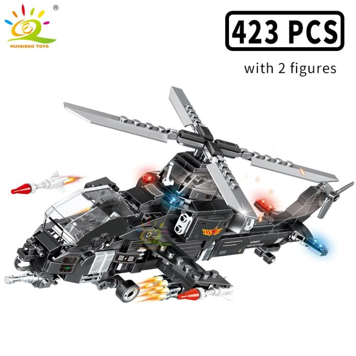 HUIQIBAO 4in1 Swat Police Series Building Blocks with Policeman Bricks Truck Ship Car City Construction Toys 5 - LEPIN LEPIN Store