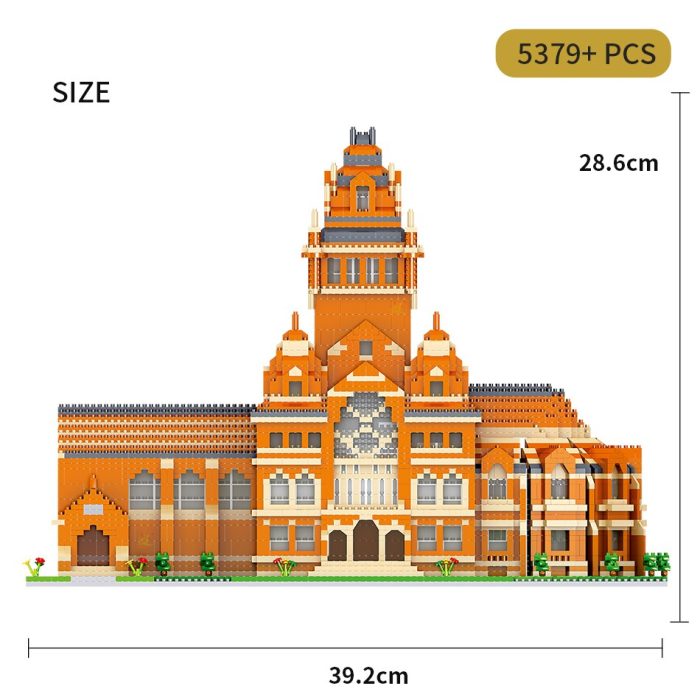 HUIQIBAO 5379pcs Harvard Architecture Model Micro Building Blocks City Street View University Mini Diamond Bricks Children 1 - LEPIN LEPIN Store