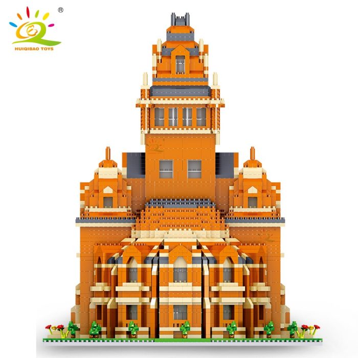 HUIQIBAO 5379pcs Harvard Architecture Model Micro Building Blocks City Street View University Mini Diamond Bricks Children 2 - LEPIN LEPIN Store