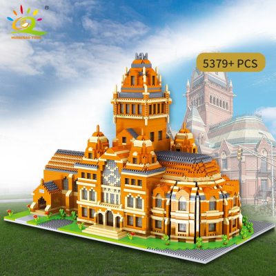 HUIQIBAO 5379pcs Harvard Architecture Model Micro Building Blocks City Street View University Mini Diamond Bricks Children 3 - LEPIN LEPIN Store