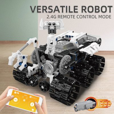 HUIQIBAO 606Pcs Tech RC Robot Building Blocks City Remote Control Intelligent Tank Truck Brick Construction Children 4 - LEPIN LEPIN Store