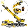 HUIQIBAO 665pcs Engineering Lifting Crane Tech Building Blocks Truck Car City Construction Brick Toys For Children - LEPIN LEPIN Store