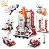 HUIQIBAO 667PCS 8in1 Space Aviation Manned Rocket Building Blocks 8 Astronaut Figure City Aerospace Model Bricks - LEPIN LEPIN Store