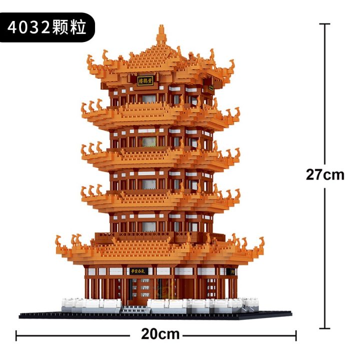 HUIQIBAO Chinese Historical Architecture Micro Building Block City Ancient Building Street View Mini Diamond Bricks Children 2 - LEPIN LEPIN Store