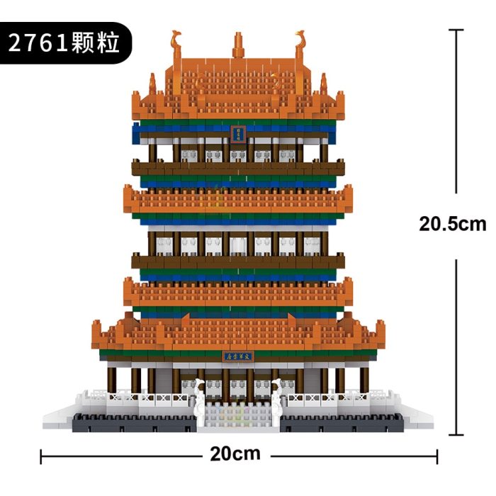 HUIQIBAO Chinese Historical Architecture Micro Building Block City Ancient Building Street View Mini Diamond Bricks Children 3 - LEPIN LEPIN Store