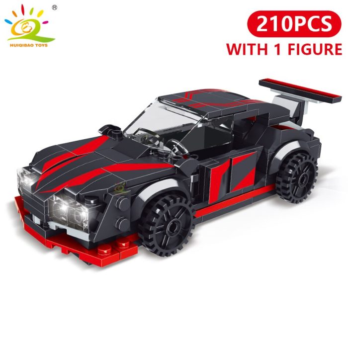 HUIQIBAO City Speed Champions Car Building Blocks Luxury Auto Racing Vehicle with Super Racers Bricks Toys 1 - LEPIN LEPIN Store