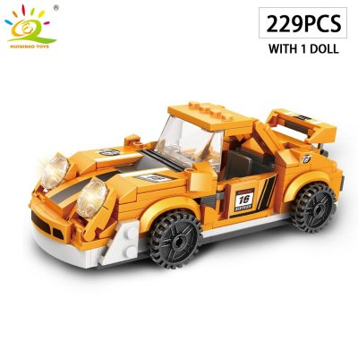 HUIQIBAO City Speed Champions Car Building Blocks Luxury Auto Racing Vehicle with Super Racers Bricks Toys 5 - LEPIN LEPIN Store