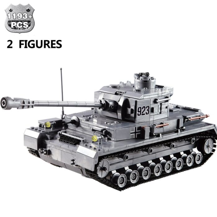 HUIQIBAO Military German Tiger Tank Classic Model Building Blocks with 2 WW2 Army Soldier Bricks Construction 1 - LEPIN LEPIN Store