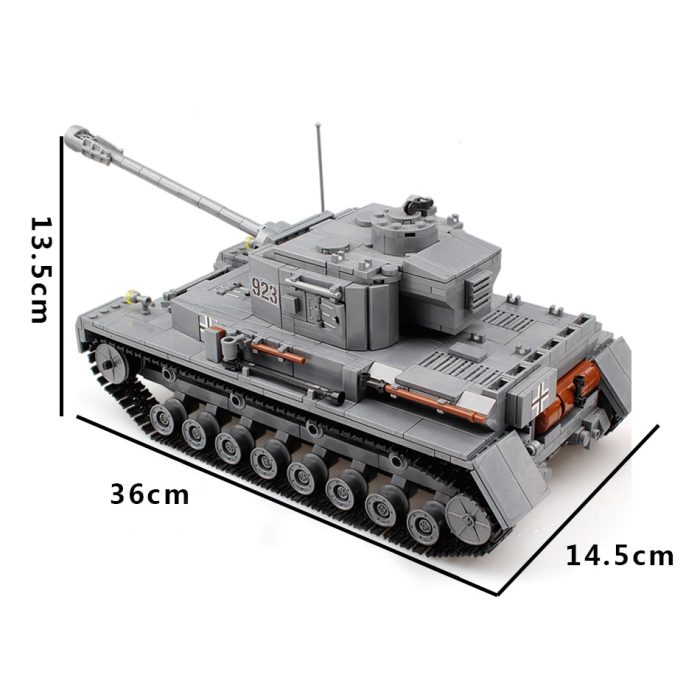 HUIQIBAO Military German Tiger Tank Classic Model Building Blocks with 2 WW2 Army Soldier Bricks Construction 2 - LEPIN LEPIN Store