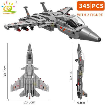 HUIQIBAO Military WW2 Combat Airplane Building Blocks A 10 J 15 Plane Model Army Bricks City 3 - LEPIN LEPIN Store