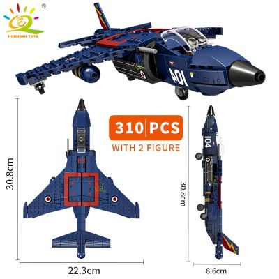 HUIQIBAO Military WW2 Combat Airplane Building Blocks A 10 J 15 Plane Model Army Bricks City 4 - LEPIN LEPIN Store