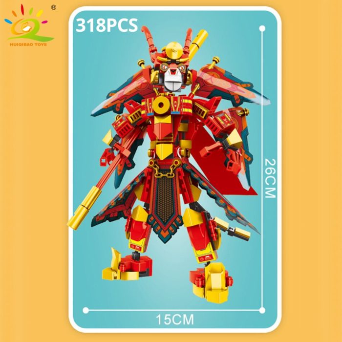 HUIQIBAO Monkey King Monk Building Blocks Sun Wukong Monkie Mecha Figures City Bricks Model Set Children 5 - LEPIN LEPIN Store