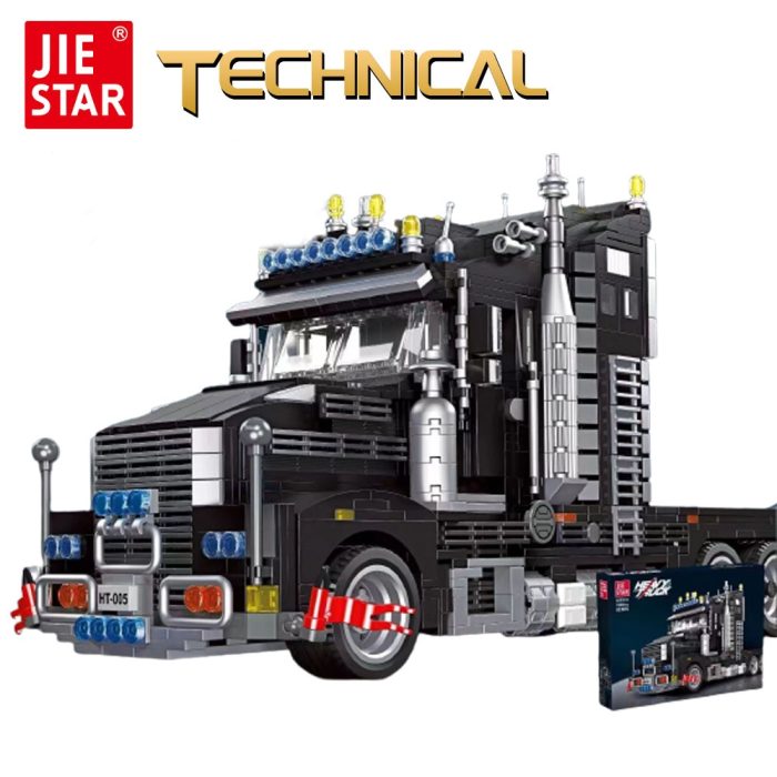 JIESTAR High tech Moc Heavy Truck Vehicle Engineering Car Bricks Technical Model Building Blocks Boys Toys - LEPIN LEPIN Store