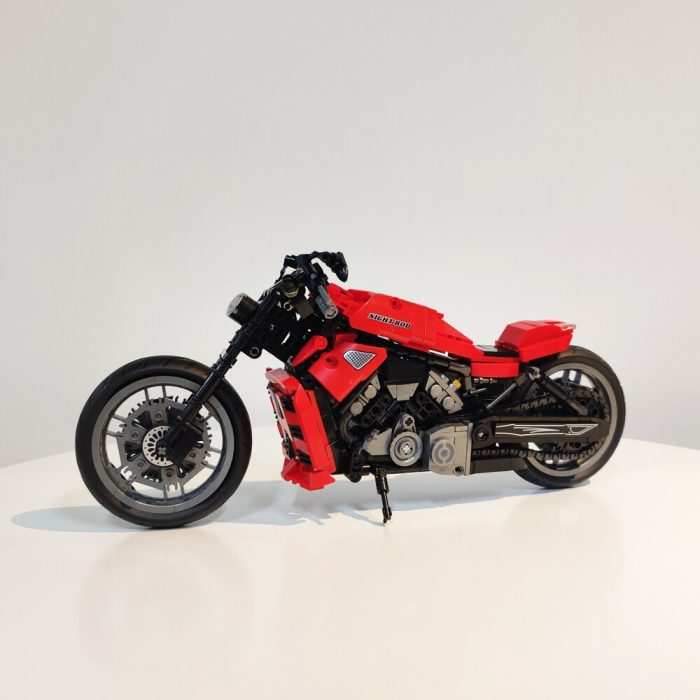 Jiestar 91020 High tech Red Devil Night Rod Super Speed Racing Motorcycles Brick Technical Model Building 1 - LEPIN LEPIN Store