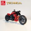 Jiestar 91020 High tech Red Devil Night Rod Super Speed Racing Motorcycles Brick Technical Model Building - LEPIN LEPIN Store