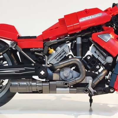 Jiestar 91020 High tech Red Devil Night Rod Super Speed Racing Motorcycles Brick Technical Model Building 4 - LEPIN LEPIN Store