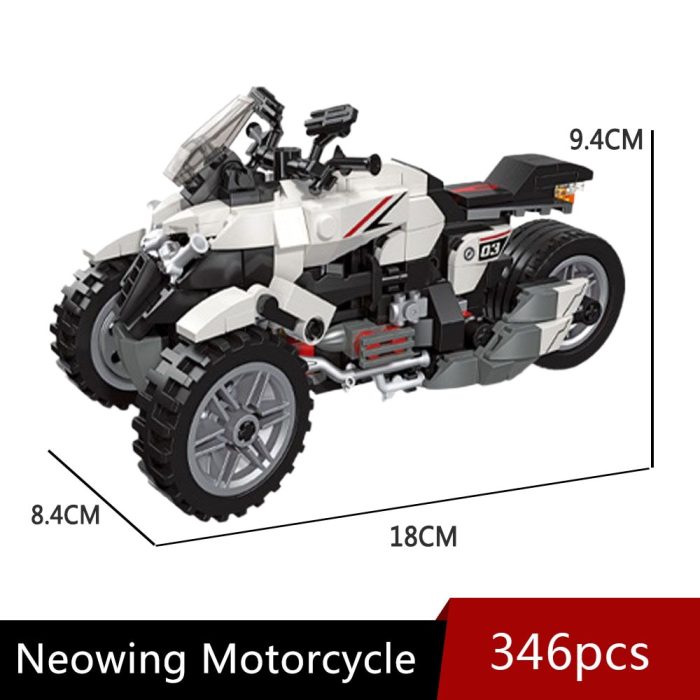 Jiestar High tech Moc Neowing Super Speed Racing Motorcycle Bricks Technical Model Building Blocks Kids Toys 5 - LEPIN LEPIN Store