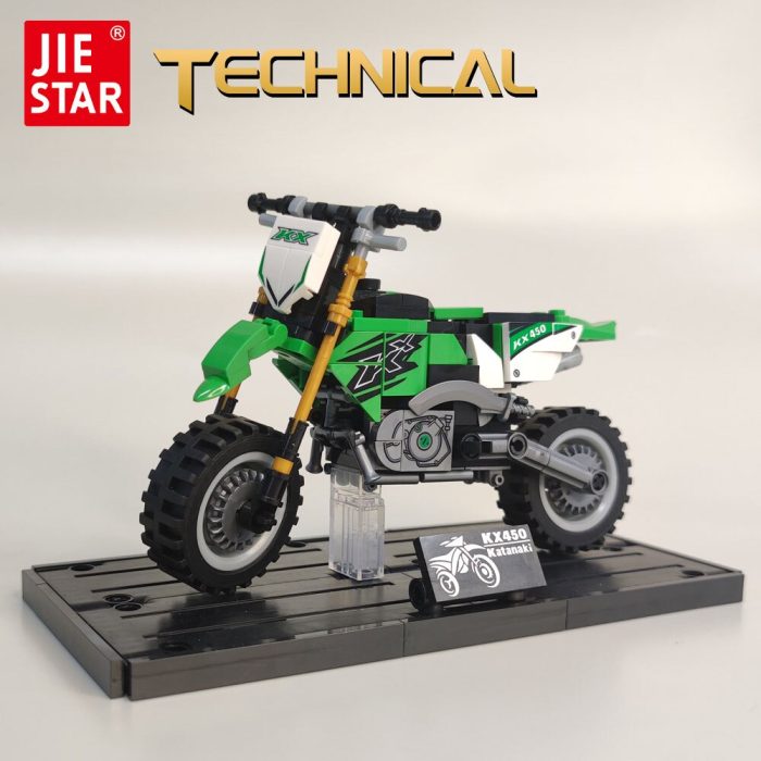 Jiestar High tech Moc Speed Racing KX450 Motorcycle Brick Technical Model Building Blocks Model Kids Toys - LEPIN LEPIN Store