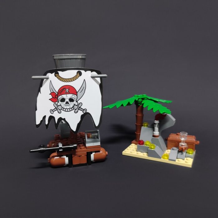 Jiestar Ideas Pirate Ship Holiander JS Revence Ship Moc Small Sailing Boat Brick Model Building Blocks 4 - LEPIN LEPIN Store