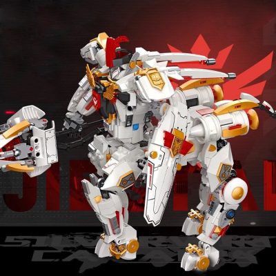 Jiestar Ideas Robots Moc Large Silver Wing Cavalary Iron Mecha Deformable Robots Brick Model Building Blocks 2 - LEPIN LEPIN Store