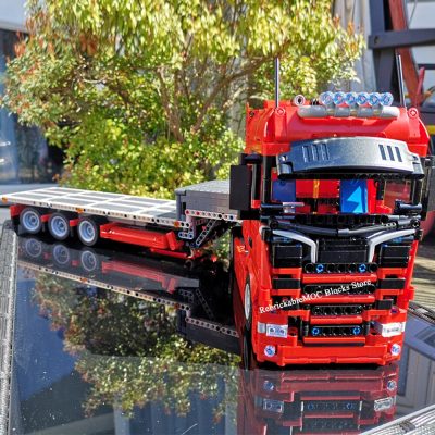 NEW 1620PCS MOC Scania Engineering Container Truck and Steering Trailer Technology Cars DIY Children Toys Gift 3 - LEPIN LEPIN Store