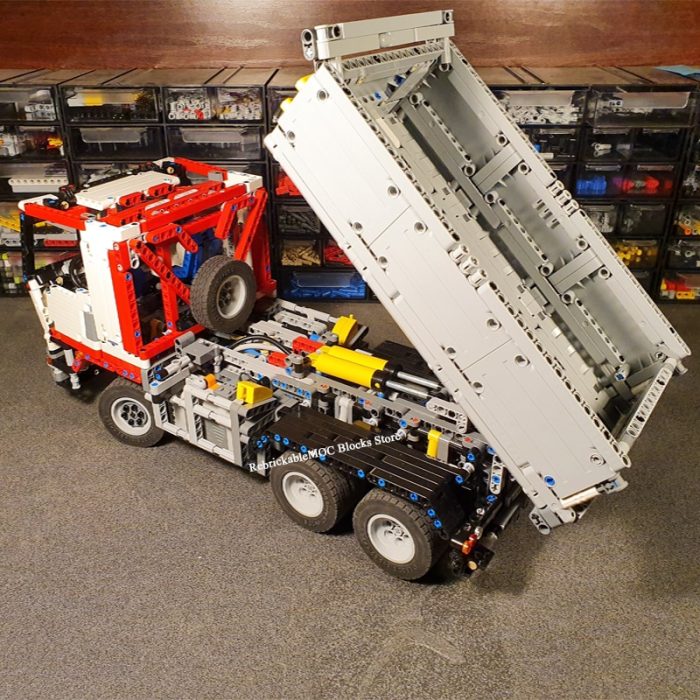 NEW 2369PCS MOC Engineering Container 6X4 Tatra T158 tractor Dump Truck technology DIY Children Toy Christmas 5 - LEPIN LEPIN Store