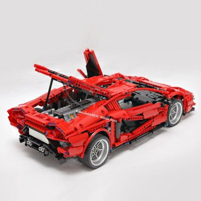 NEW 2373PCS MOC red Countach LP800 4 City Retro classic supercar static version technologyracing DIY ChildrenToy 4 - LEPIN LEPIN Store