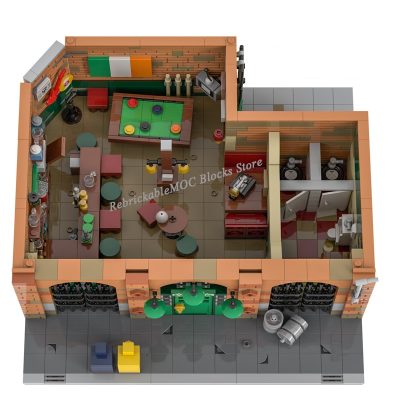 NEW 2541PCS MOC Hot Sale Street View Moc Modular Building Paddy s Pub DIY ChildrenToy Christmas 2 - LEPIN LEPIN Store