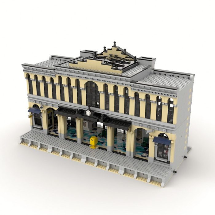 NEW 4236PCS Hot Sale Street View Moc ModularBuilding The Central Train Station DIY ChildrenToy Christmas Blocks 1 - LEPIN LEPIN Store