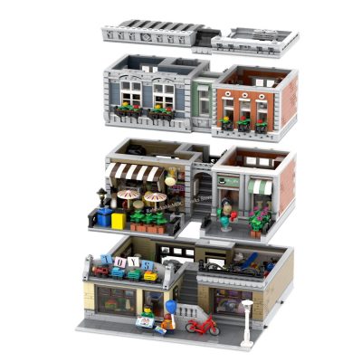 NEW 4418PCS Hot Selling Street View Moc Modular Building Toy Store DIY Children Toys Gift Christmas 2 - LEPIN LEPIN Store