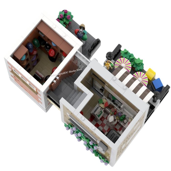 NEW 4418PCS Hot Selling Street View Moc Modular Building Toy Store DIY Children Toys Gift Christmas 5 - LEPIN LEPIN Store