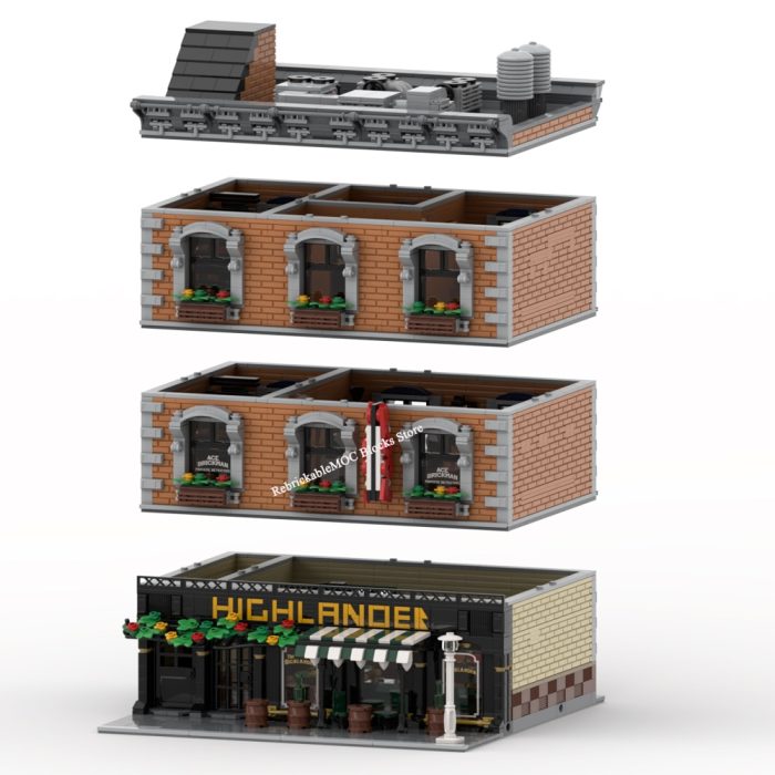 NEW 4797PCS Hot Selling Street View Model Moc Modular Building The Highlander Pub DIY Children Toy 5 - LEPIN LEPIN Store